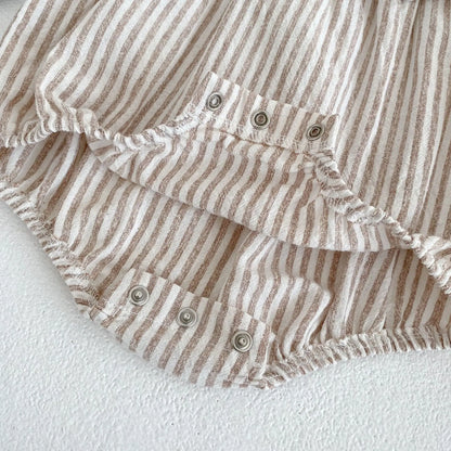 Ropa de moda para niñas de 0 a 6 años, vestido de encaje a rayas, novedad de verano, pelele para niñas, traje a juego para hermanas, vestidos de princesa