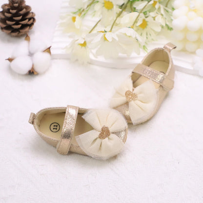 Zapatos de paso para bebé, primer par de zapatos para niños pequeños, zapatos de bebé, zapatos de moda antideslizantes transpirables para niñas, estilo de encaje de princesa