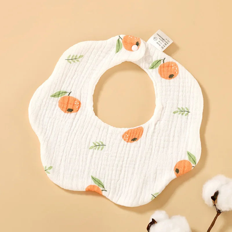 Babero de gasa de algodón para bebé, accesorios para bebés, delantal para bebé recién nacido, babero para alimentar, paños para eructar de muselina de 6 capas, toalla para Saliva para niños recién nacidos