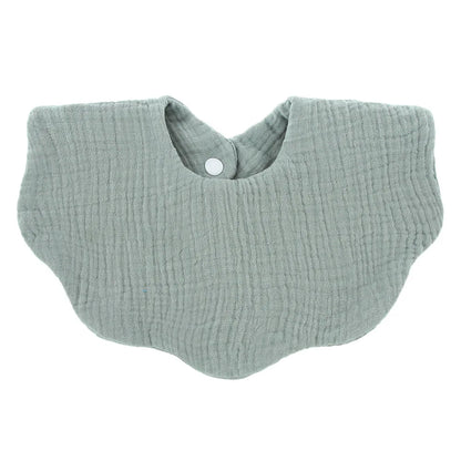 Baberos suaves de algodón para bebé, babero infantil de Color sólido, paños para eructar para recién nacidos, bufanda Bandana para niños y niñas, toalla para alimentar Saliva, 1 Uds.