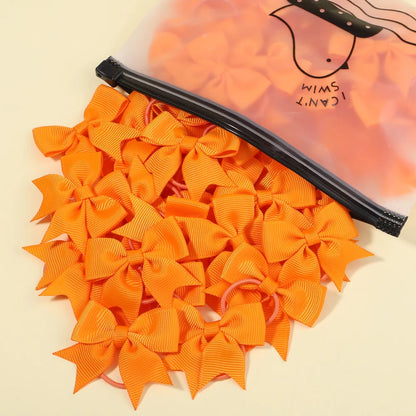 5/10/20 piezas Mini lazos sólidos bandas elásticas para el cabello niños niñas pequeña banda de goma cuerda para el cabello Cola de Caballo titular accesorios para el cabello
