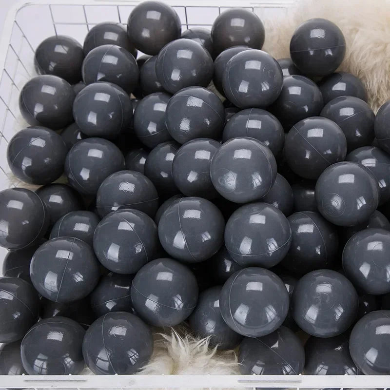 50 Uds. Bolas de plástico de colores para bebé, piscina de agua, pelota de ola oceánica, piscina para niños con aro de baloncesto, casa de juegos, tiendas de campaña al aire libre, accesorios de juguete