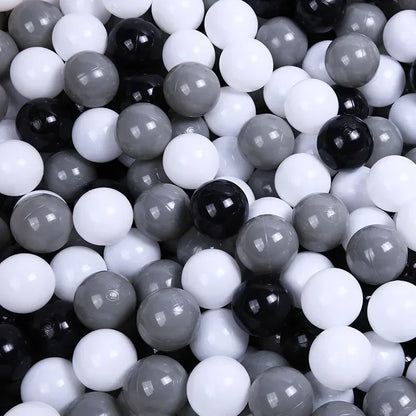 50 Uds. Bolas de plástico de colores para bebé, piscina de agua, pelota de ola oceánica, piscina para niños con aro de baloncesto, casa de juegos, tiendas de campaña al aire libre, accesorios de juguete