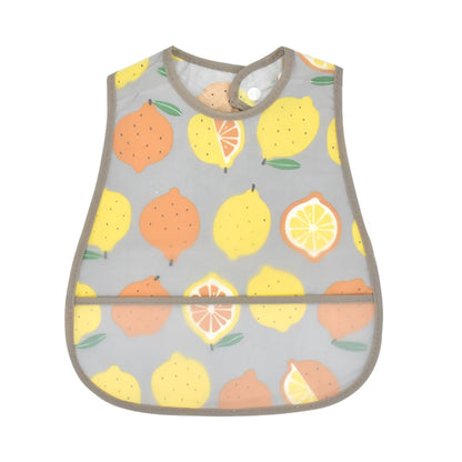 Baberos de alimentación para el almuerzo con bolsillo impermeable EVA con patrón de dibujos animados, Baberos ajustables para bebés, delantal bonito para niños, paños para eructar, novedad de 2023