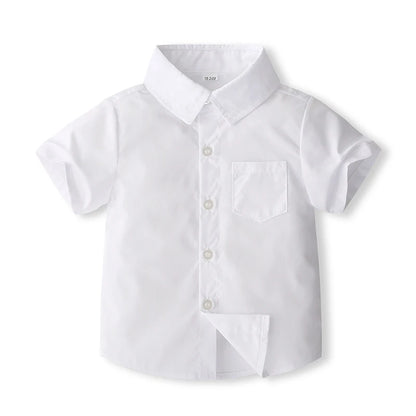 Pudcoco, trajes de caballero para niños pequeños, camiseta de manga corta, pantalones con pechera, pantalones cortos, pajarita, conjunto de 3 uds de verano 1-5T