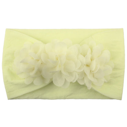 Vendaje para el cabello, diadema con lazo, turbante para niños recién nacidos, accesorios para niñas, flor Floral, elástico liso suave