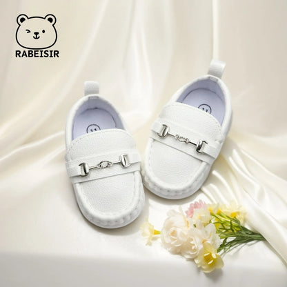 Zapatos mocasines informales sin cordones para bebés, zapatos planos antideslizantes ligeros y cómodos para caminar en interiores y exteriores, primavera