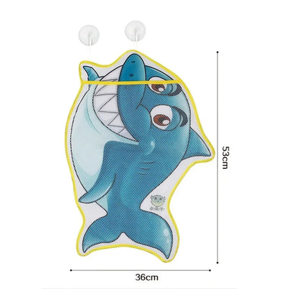Organizador de juguetes de baño para bebé, Animal de dinosaurio, almacenamiento ordenado para niños, succión, baño, bañera, muñeca, bolsa colgante, cesta, bolsa de malla, juguetes acuáticos