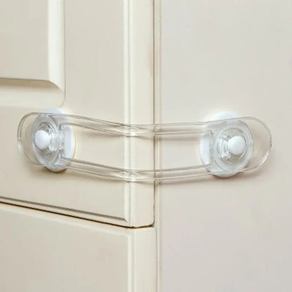 5 uds nuevos niños multifuncional seguridad transparente Anti-apertura cinturón suave cerradura de seguridad cerradura de cajón de bebé cerradura de refrigerador