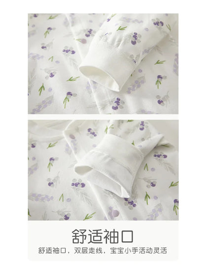 AYNIGIELL ropa de bebé primavera otoño ropa interior de algodón puro mono recién nacido mameluco de manga larga ropa de descanso traje mono