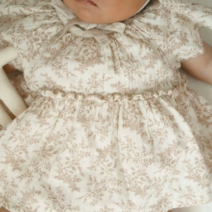 Body Floral para niña, ropa de bebé, novedad de verano, pelele pequeño con mangas voladoras, vestido para recién nacido, mono de una pieza