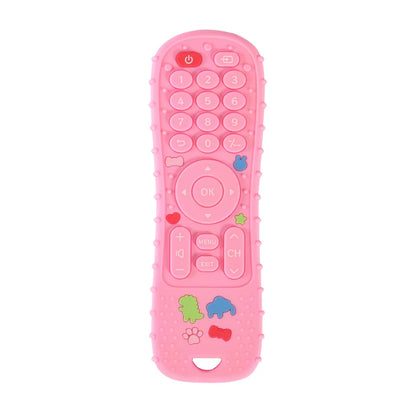 1 juguetes de silicona para bebés, juguete mordedor con forma de Control remoto de TV, sin BPA, juguete para masticar durante la dentición, accesorios sensoriales para bebés