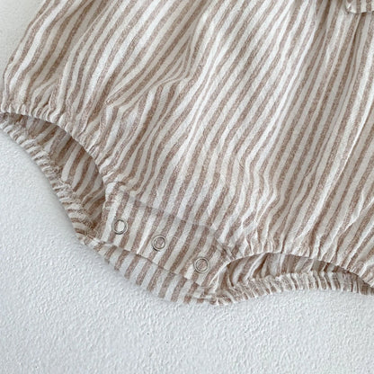 Ropa de moda para niñas de 0 a 6 años, vestido de encaje a rayas, novedad de verano, pelele para niñas, traje a juego para hermanas, vestidos de princesa