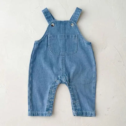 Traje de ropa para niños, conjunto de ropa para niñas pequeñas, camisa bordada de manga larga + mono vaquero, traje de ropa de otoño y primavera