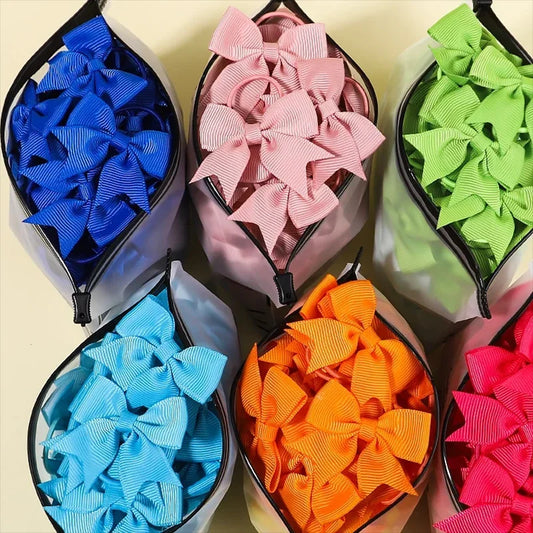 5/10/20 piezas Mini lazos sólidos bandas elásticas para el cabello niños niñas pequeña banda de goma cuerda para el cabello Cola de Caballo titular accesorios para el cabello