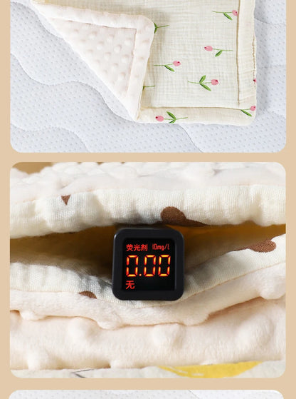 Almohadillas para recién nacido, almohada Universal de algodón transpirable, absorción del sudor, 0 a 6 meses
