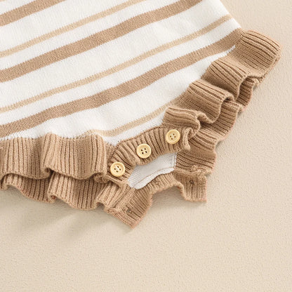 Pudcoco-Pelele de verano para niña, mono sin mangas con volantes y lazo, Mono para recién nacido de 0 a 18 meses