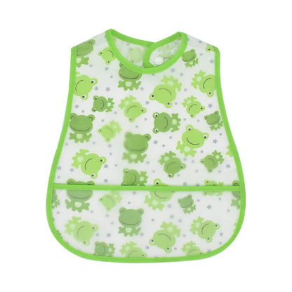 Baberos de alimentación para el almuerzo con bolsillo impermeable EVA con patrón de dibujos animados, Baberos ajustables para bebés, delantal bonito para niños, paños para eructar, novedad de 2023