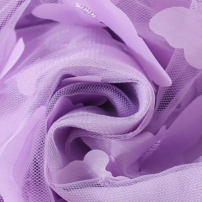 (0-3 años) novedad de verano, vestido para niñas, Color sólido, Halter, mariposa adornada, falda acampanada, vestido de princesa dulce de malla